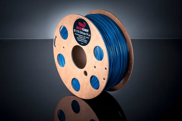 PLA - Glitzer Filament Ultramarineblau Ø 1,75 mm