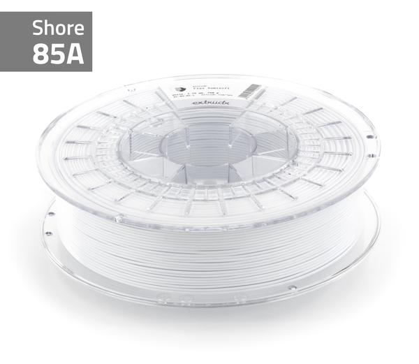 Extrudr Filament - Flex Semisoft weiß / 85A
